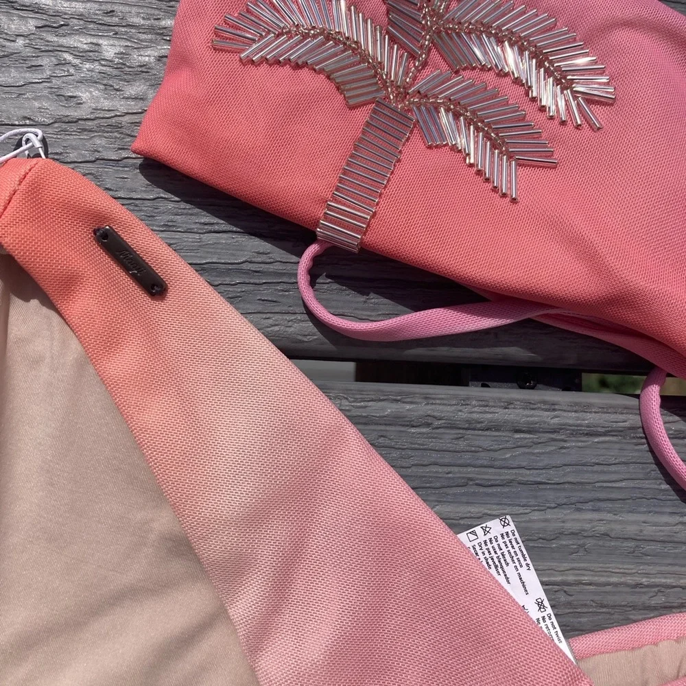 MAAJI x Revolve Beaded Set - Gwen Mesh Bikini Top & Sunglow Ombre Cheeky Bottom - Picture 11 of 17